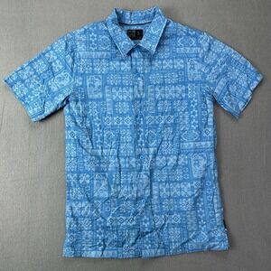Magpul AKA KOA Kaneohe Aloha Shirt Size Small Blue Discontinued Rare Button Down